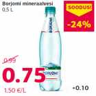 Allahindlus - Borjomi mineraalvesi
0,5 L