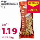 Allahindlus - Mogyi
pistaatsiapähklid
60 g