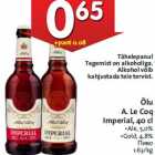 Allahindlus - Õlu
A. Le Coq
Imperial, 40 cl