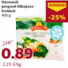 Härmavili
porgand-lillkapsasbrokkoli
400 g