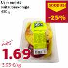 Usin omlett
suitsupeekoniga
430 g