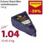 Allahindlus - Estover Royal Blue
sinihallitusjuust
100 g