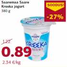 Allahindlus - Saaremaa Saare
Kreeka jogurt
380 g