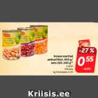 Allahindlus - Konserveeritud
aedoad Rimi, 400 g/
neto 200-240 g**