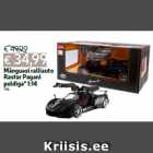 Mänguasi ralliauto
Rastar Pagani
puldiga* 1:14
1 tk