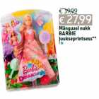 Mänguasi nukk
BARBIE
juukseprintsess**
1 tk