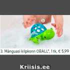 Allahindlus - 3. Mänguasi kilpkonn OBALL*, 1 tk