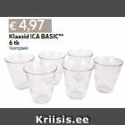 Klaasid ICA BASIC**
6 tk
1 komplekt