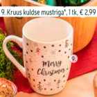 9. Kruus kuldse mustriga*, 1 tk