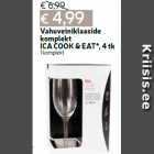 Vahuveiniklaaside
komplekt
ICA COOK & EAT*, 4 tk
1 komplekt