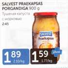 SALVEST PRAEKAPSAS PORGANDIGA 900 G