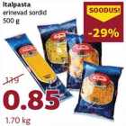 Allahindlus - Italpasta erinevad sordid 500 g