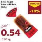 Allahindlus - Eesti Pagar Rehe rukkileib 600 g