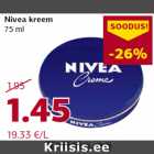 Allahindlus - Nivea kreem
75 ml