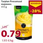 Allahindlus - Tarplan Provansaal
majonees
410 g