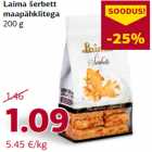 Allahindlus - Laima šerbett
maapähklitega
200 g