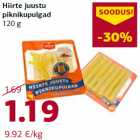 Allahindlus - Hiirte juustu
piknikupulgad
120 g