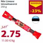 Allahindlus - Nõo Linnuse
täissuitsuvorst
250 g