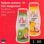 Kookose-ananassi- või
kiivi-mangosmuuti