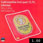 Allahindlus - Traditsiooniline Eesti juust 25,2%,
viilutatud