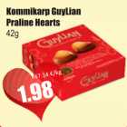 Allahindlus - Kommikarp GuyLian Praline Hearts, 42 g