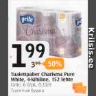 Allahindlus - Tualettpaber Charisma Pure White, 4-kihiline, 152 lehte