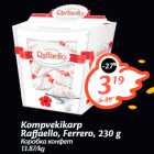 Allahindlus - Kompvekikarp
Raffaello, Ferrero, 230 g
