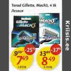 Allahindlus - Terad Gillette, Mach3, 4 tk