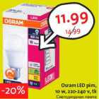 Allahindlus - Osram LED pirn,
10 w, 220-240 v, tk
