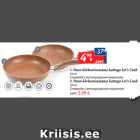 1. Pann kõrbemisvastase kattega Let’s Cook
24 cm - 4,99; 2. Pann kõrbemisvastase kattega Let’s Cook
20 cm - 5,99
