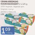 Allahindlus - GRANA KREEMJAS KOOKOSEDESSERT 2 X 125 G