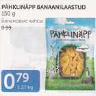 PÄHKLINÄPP BANAANILAASTUD 150  g