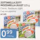 Allahindlus - ZOTTARELLA ZOTT MOZZARELLA JUUST 125 g