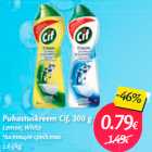 Puhastuskreem Cif, 300 g
Lemon; White
