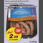 Allahindlus - Naturaalsed grillvorstid lambasooles