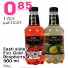 Allahindlus - Eesti siider Fizz Gold Pear või Raspberry 4,7%, 500ml