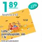 Allahindlus - Lotte joonistusplokk,A4 1tk