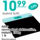 Allahindlus - Adler vannitoakaal elektrooniline, malsim, 150kg 1tk