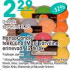 Allahindlus - Hansa Candle teeküünal Maxi värviline, erinevad, 12 tk/pk