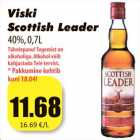 Allahindlus - Viski
Scottish Leader
40%, 0,7L