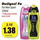 Allahindlus - Dušigeel Fa
For Men Sport
250m