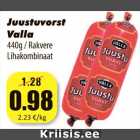 Juustuvorst
Valla
440g / Rakvere
Lihakombinaat