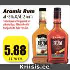 Allahindlus - Aramis Rum
al 35%, 0,5L, 2 sorti