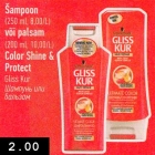 Šampoon (250 ml) või palsam (200 ml) Color Shine & Protect