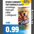 Allahindlus - SPARKY KONSERVTOIT KOERALE 1,25 KG