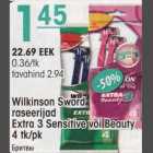 Allahindlus - Wilkinson Sword raseerijad Extra 3 Sensitive või Beauty