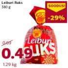 Allahindlus - Leiburi Ruks
380 g