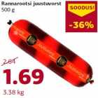 Rannarootsi juustuvorst
500 g