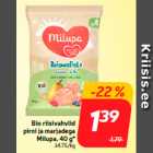 Bio riisivahvlid
pirni ja marjadega
Milupa, 40 g*