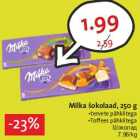 Allahindlus - Milka šokolaad, 250 g
•tervete pähklitega
•Toffees pähklitega